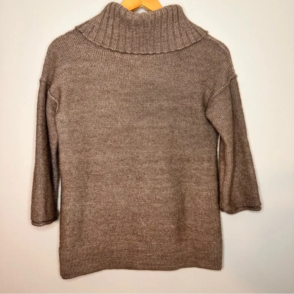 J. CREW Amade Wool Mohair Blend Pocket Cowl Neck Sweater Size S